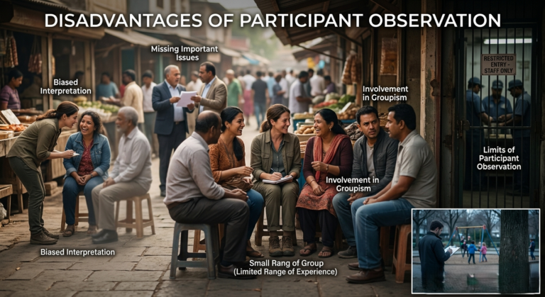 Disadvantages of Participant Observation