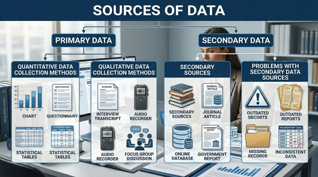 Sources of Data: Primary and Secondary Data 10 Sources of Data Primary and Secondary Data