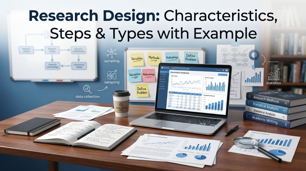 Research Design: Characteristics, Steps & Types with Example