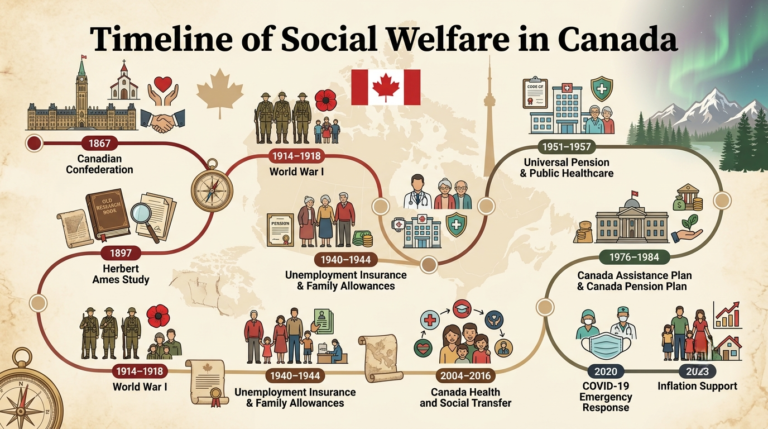 History of Social Welfare in Canada: 1867 to Onward 3 Timeline of Social Welfare in Canada