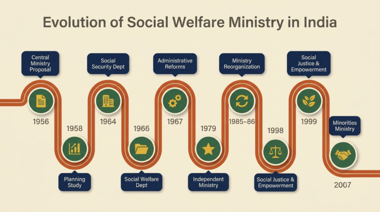 Evolution of Social Welfare in India: A Critical Analysis 5 Evolution of Social Welfare Ministry in India