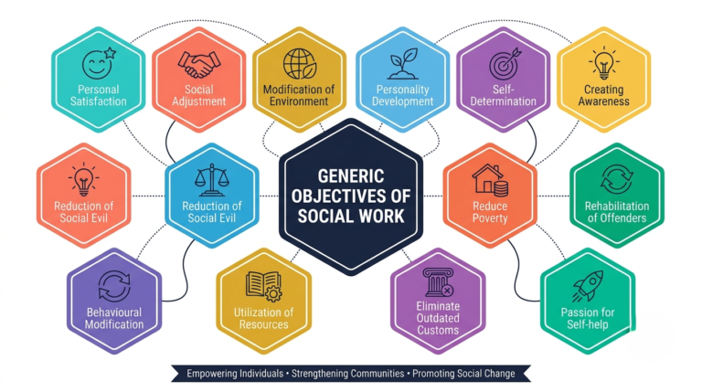 Objectives of Social Work 3 Generic Objectives of Social Work