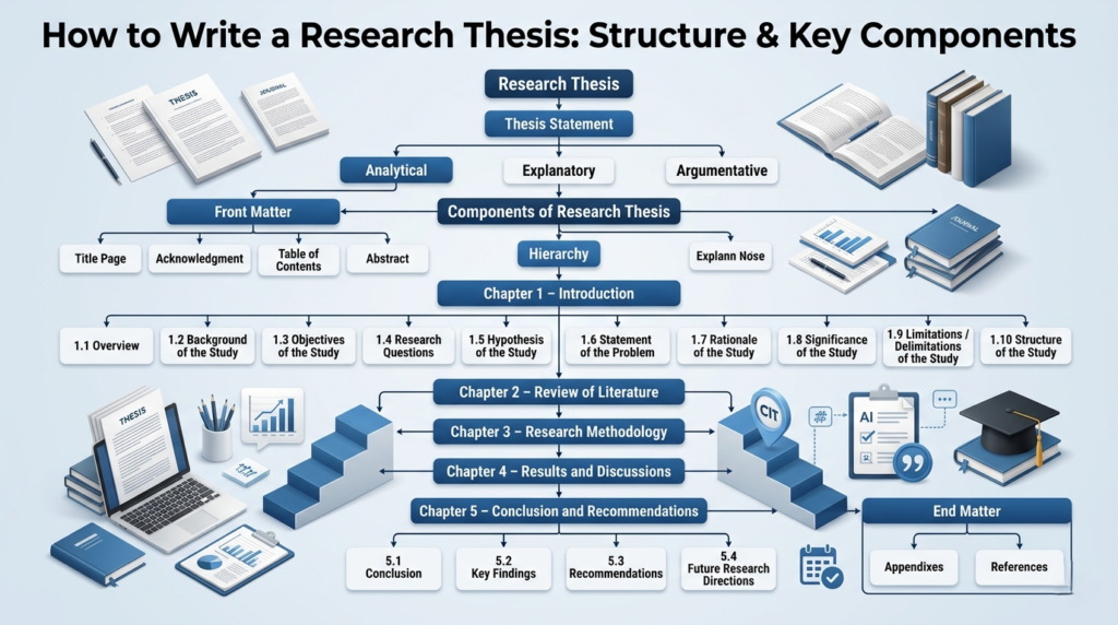 How to Write a Research Thesis Structure & Key Components