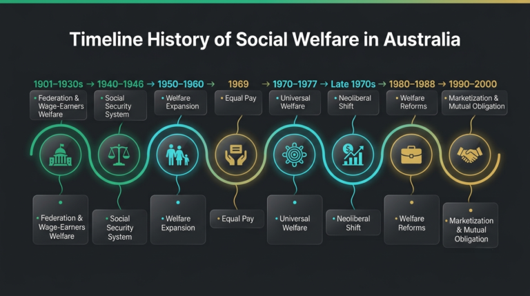History of Social Welfare in Australia 3 Timeline History of Social Welfare in Australia