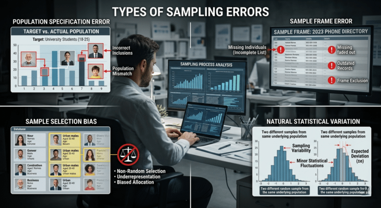 Types of Sampling Errors