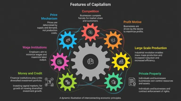 Political Ideologies: Social Policy and Social Welfare 4 Features of Capitalism
