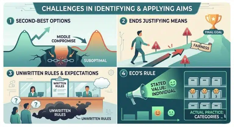 Challenges in Identifying and Applying Aims