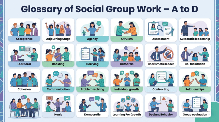 Glossary of Social Group Work - A to D