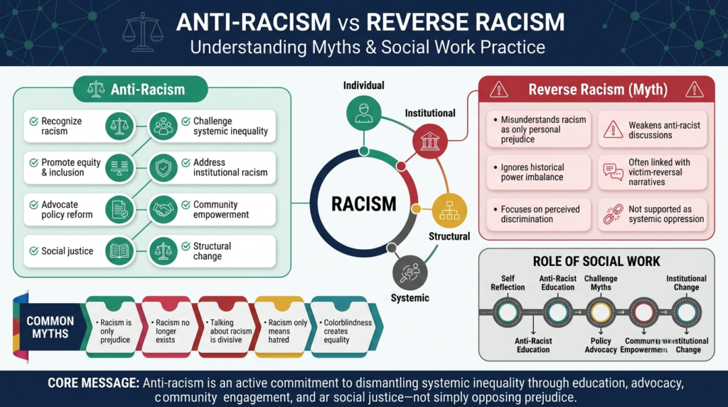 Reverse Racism vs Anti-Racism: Myths & Social Work Practice